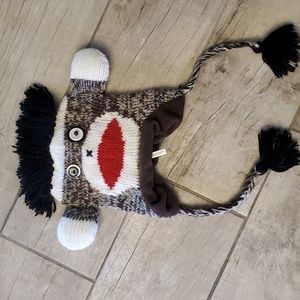 Sock monkey Nelson winter hat